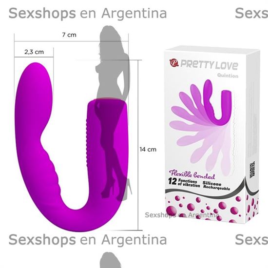 Vibrador estimulador de punto G y masajeador de clitoris 